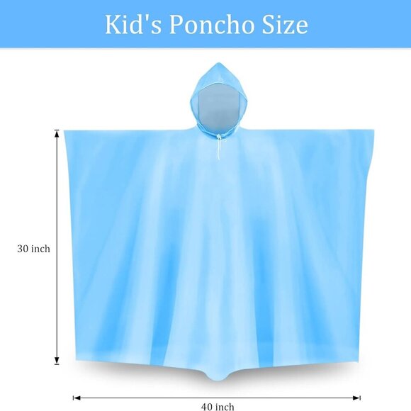 Ponchos Family Pack, Rain Poncho For Family Pack丨 Disposable Ponchos For Kids an - Picture 6 of 8